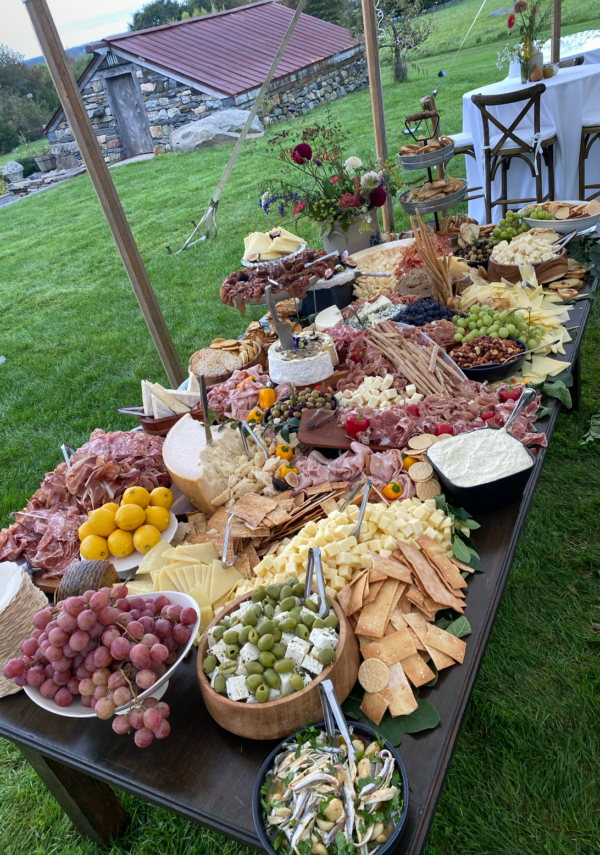 outdoor charcuterie table